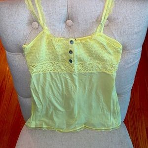 Free People neon yellow tank